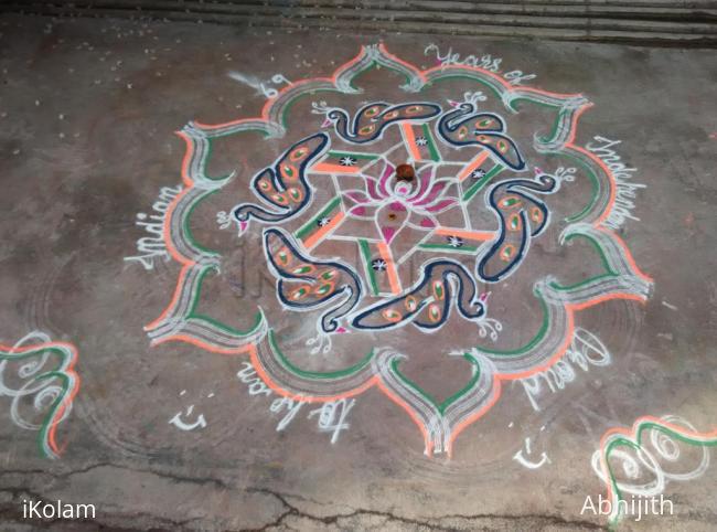 Rangoli: A salute to mother india 