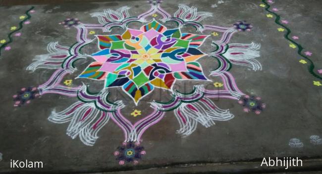 Rangoli: Colorful rangoli 