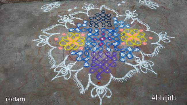 Rangoli: Relay game rangoli 