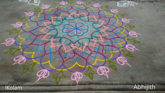 Rangoli: Free hand  rangoli 
