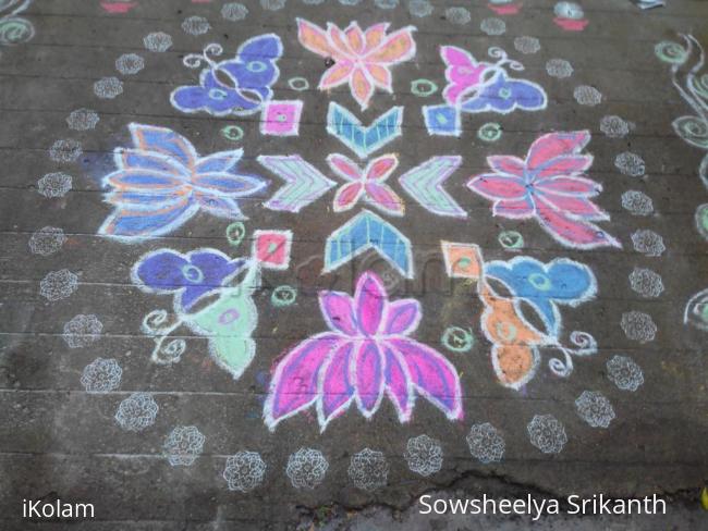 Rangoli: Lotus Rangoli: Lotus