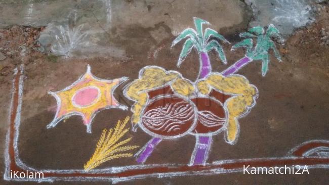 Rangoli: pongal Rangoli: pongal