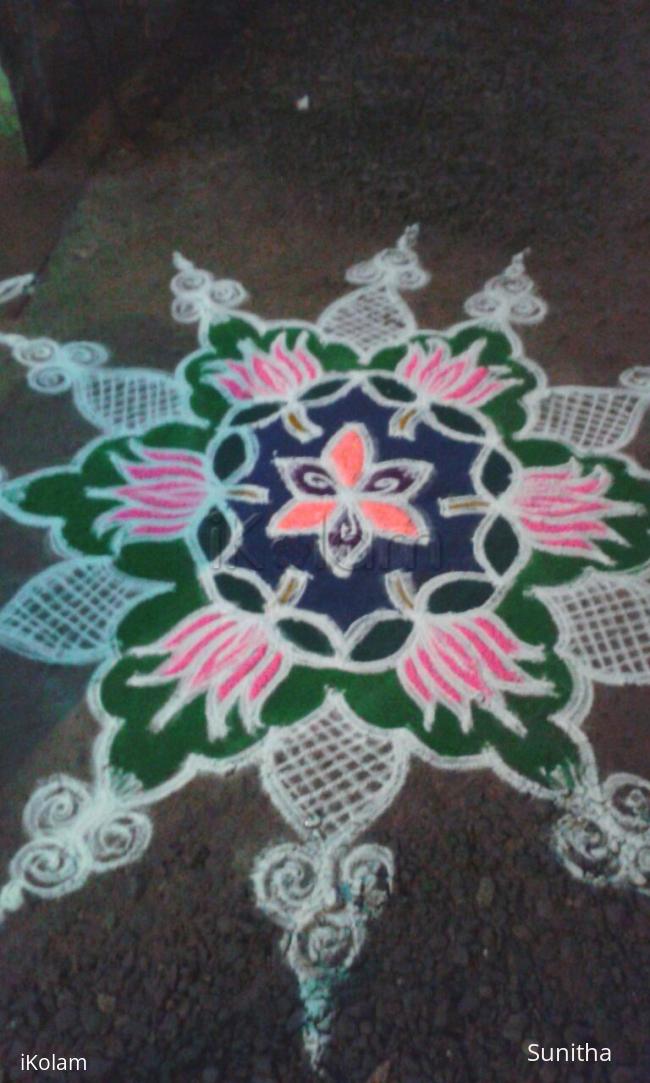 Rangoli: dotted and free hand rangoli kolam