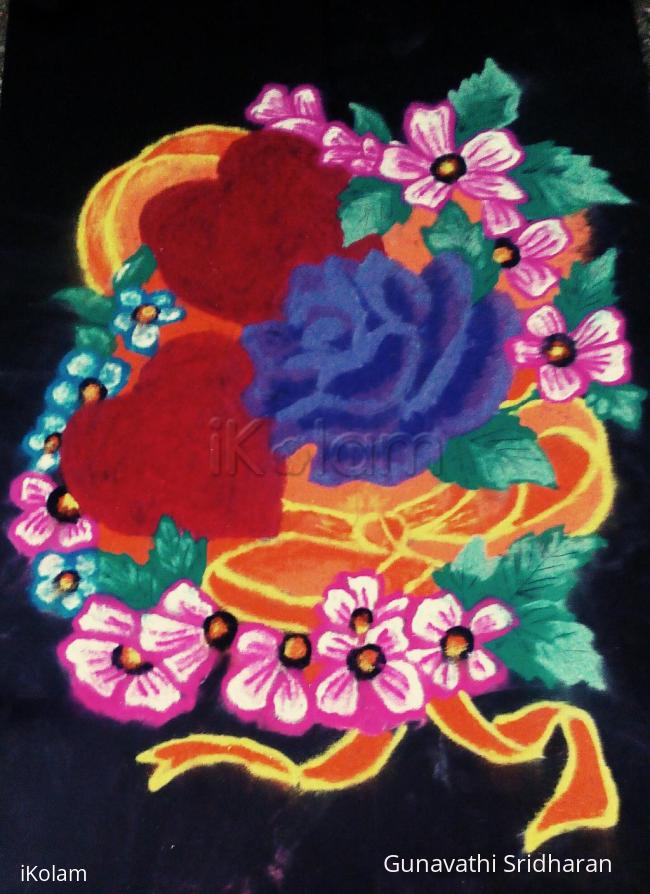 Rangoli: valentines day special bouquet