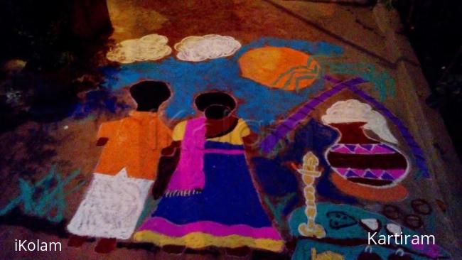 Rangoli: Pongal rangoli
