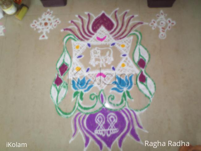 Rangoli: kamadenu rangoli