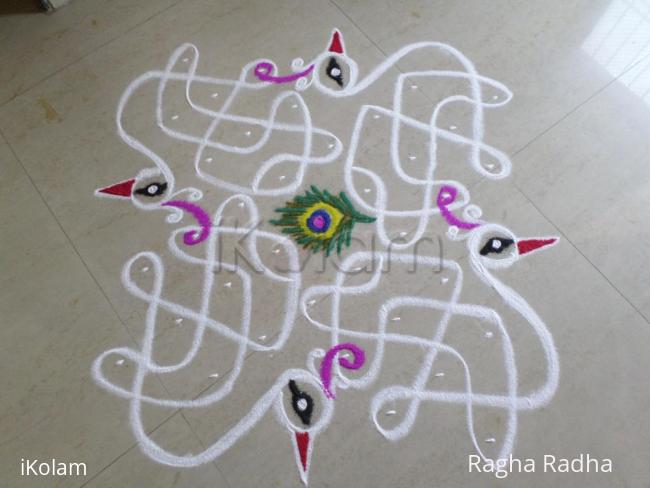 Rangoli: WHITE PEACOCKS--THANKS TO VARUNA DEVA Rangoli: WHITE PEACOCKS--THANKS TO VARUNA DEVA