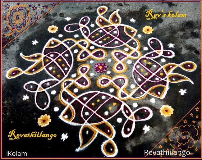 Rangoli: Rev's easy chikku fish 8 Rangoli: Rev's easy chikku fish 8