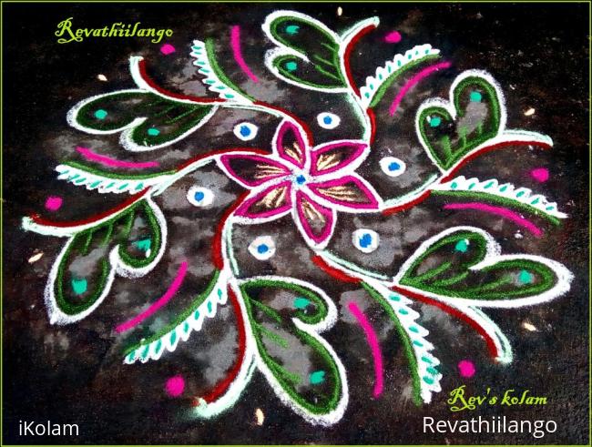 Rangoli: Rev's daily kolam 12. Rangoli: Rev's daily kolam 12.