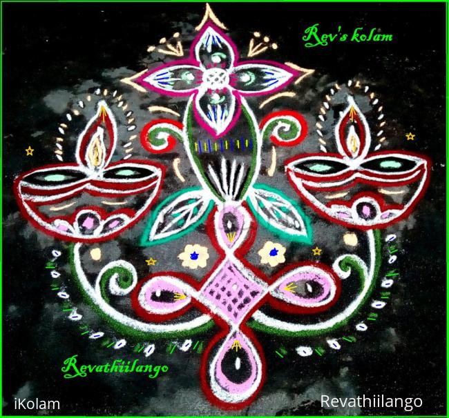 Rangoli: Rev's daily kolam 11. Rangoli: Rev's daily kolam 11.