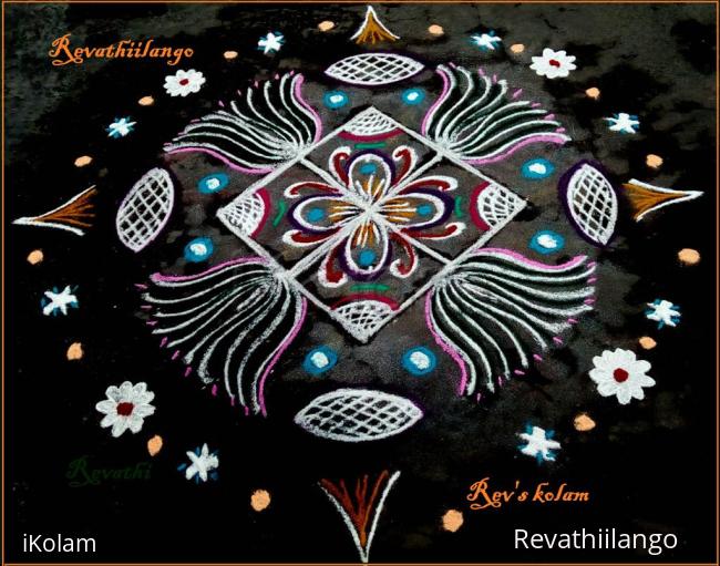 Rangoli: Rev's daily kolam 26. Rangoli: Rev's daily kolam 26.