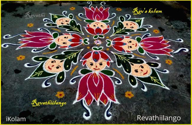 Rangoli: Rev's margazhi kolam 11.