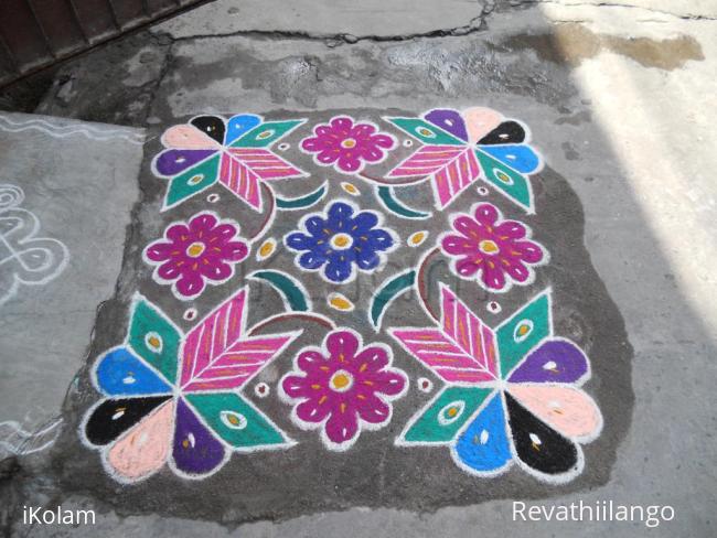 Rangoli: May Dinam Colourful Kolam.