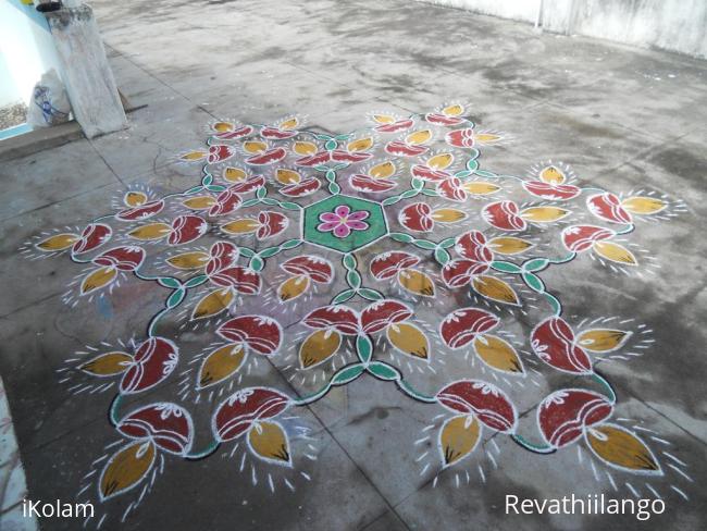Rangoli: Star deepam in another view.