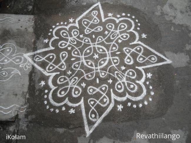 Rangoli: Swesthik chikku kolam new one. Rangoli: Swesthik chikku kolam new one.