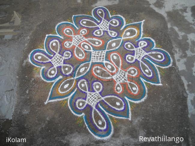 Rangoli: Rev's new chikku creation. Rangoli: Rev's new chikku creation.