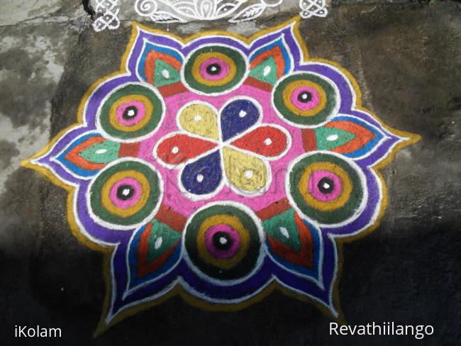 Rangoli: Rev's dotted rangoli. Rangoli: Rev's dotted rangoli.