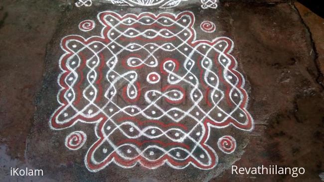 Rangoli: Rev's daily chikku kolam 1. Rangoli: Rev's daily chikku kolam 1.