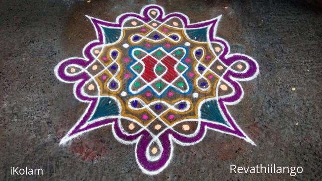 Rangoli: Rev's chikku kolam 29. Rangoli: Rev's chikku kolam 29.