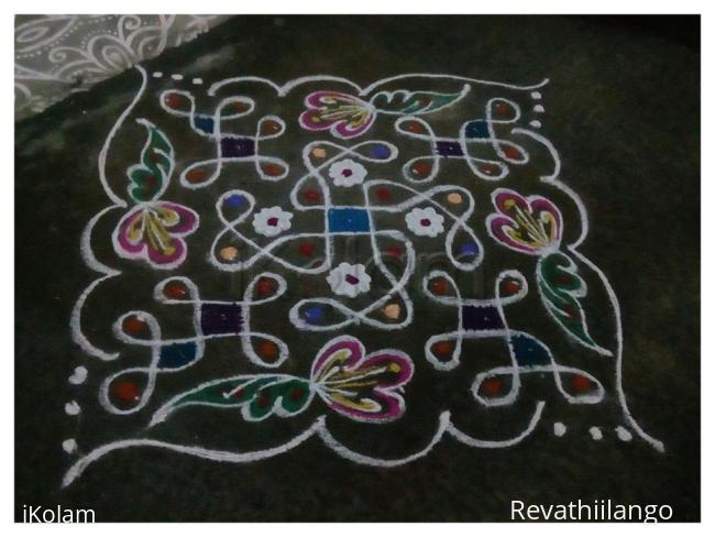 Rangoli: Rev's chikku kolam 44.