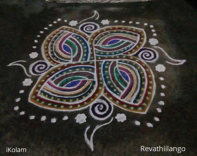 Rangoli: Rev's freehand new try.