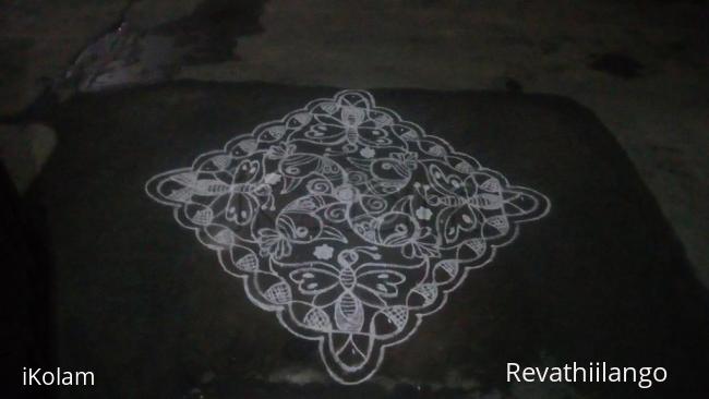 Rangoli: Rev's new  kolam creation.