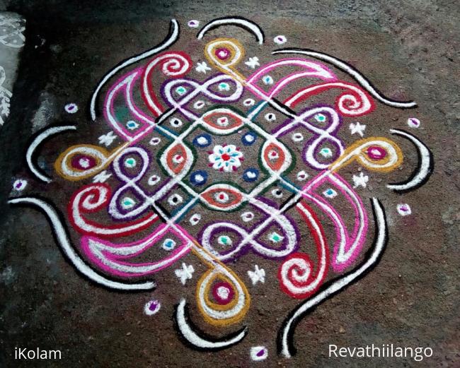 Rangoli: Rev's chikku kolam 55.