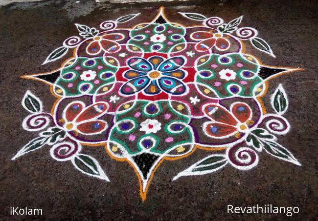 Rangoli: Rev's chikku kolam 56. Rangoli: Rev's chikku kolam 56.