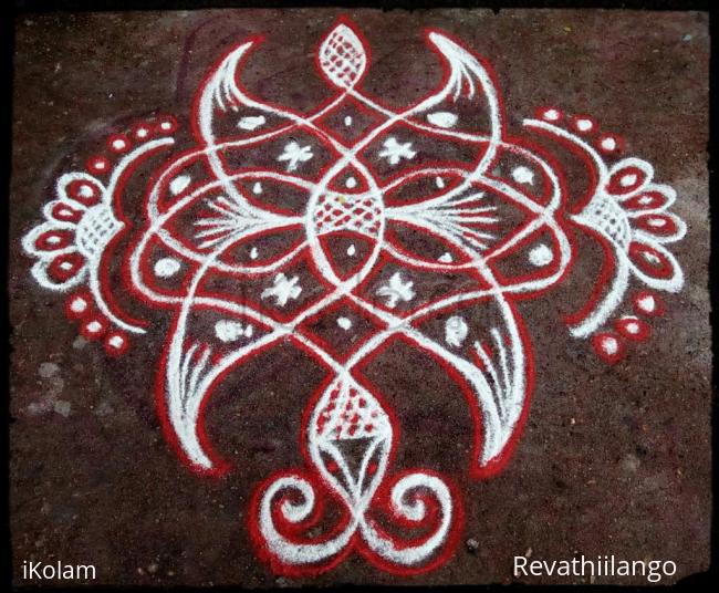 Rangoli: Rev's chikku kolam 66.