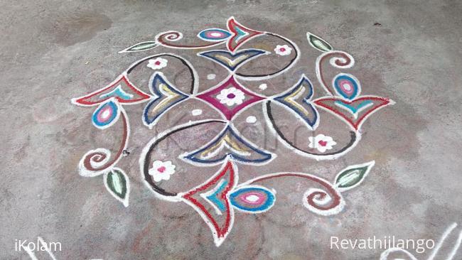 Rangoli: Rev's daily kolam 003. Rangoli: Rev's daily kolam 003.