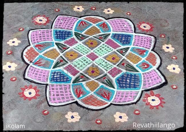 Rangoli: Rev's daily chikku kolam 78. Rangoli: Rev's daily chikku kolam 78.