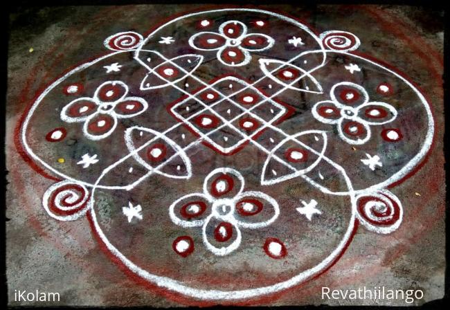 Rangoli: Rev's chikku kolam 81. Rangoli: Rev's chikku kolam 81.
