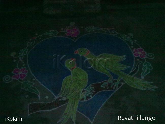 Rangoli: Valentine. My daughter's wedding kolam. Rangoli: Valentine. My daughter's wedding kolam.