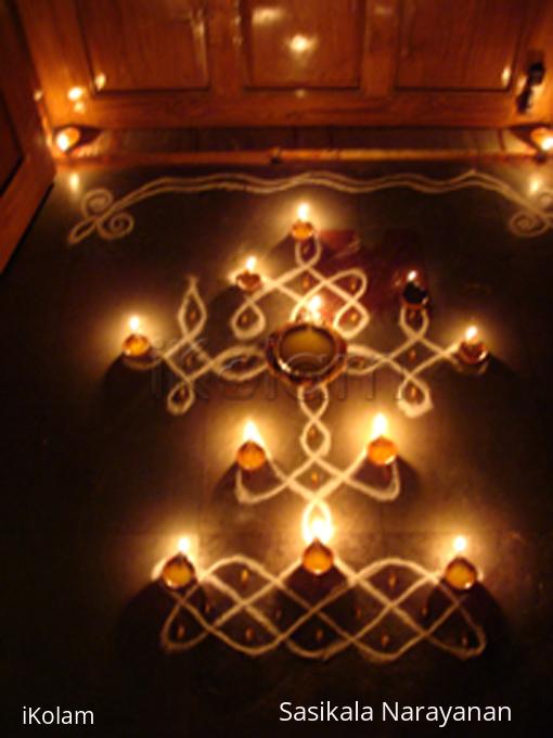 Rangoli: Deepam kolam Rangoli: Deepam kolam