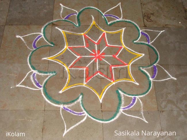 Rangoli: Aadi Friday kolam Rangoli: Aadi Friday kolam