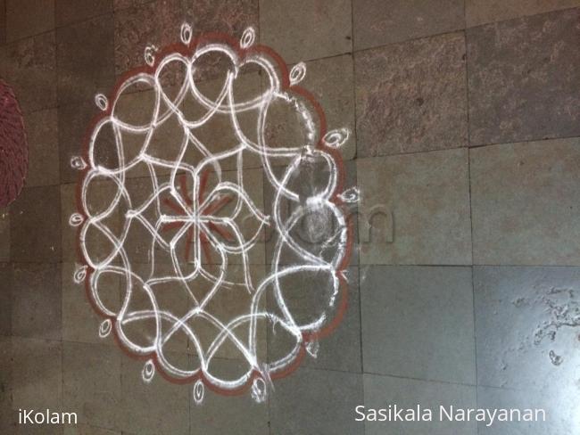 Rangoli: White n white