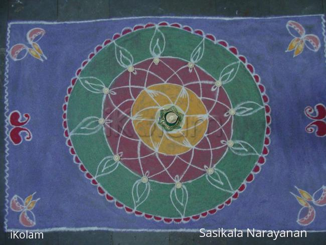 Rangoli: My first kolam 