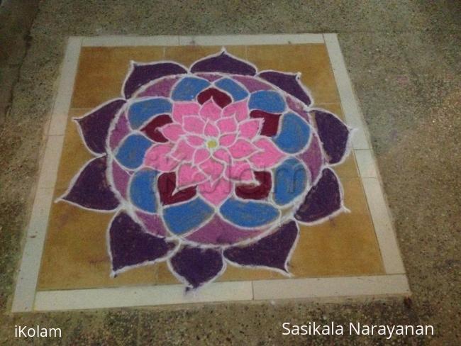 Rangoli: baby priya's kolam