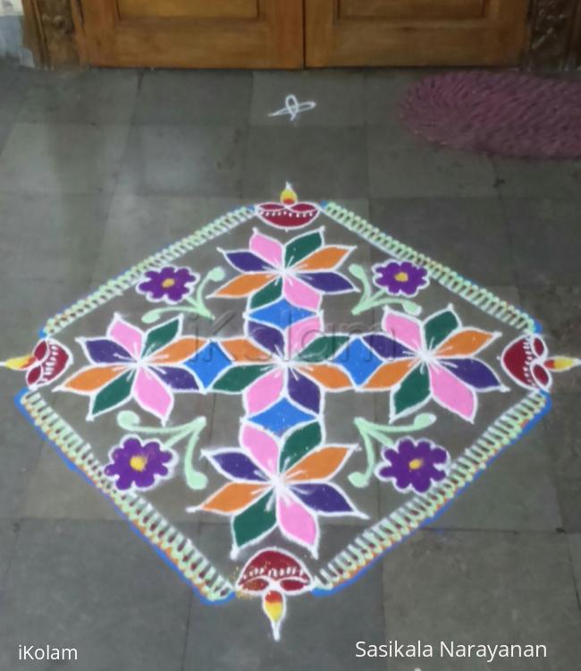 Rangoli: Tamil new-year rangoli Rangoli: Tamil new-year rangoli