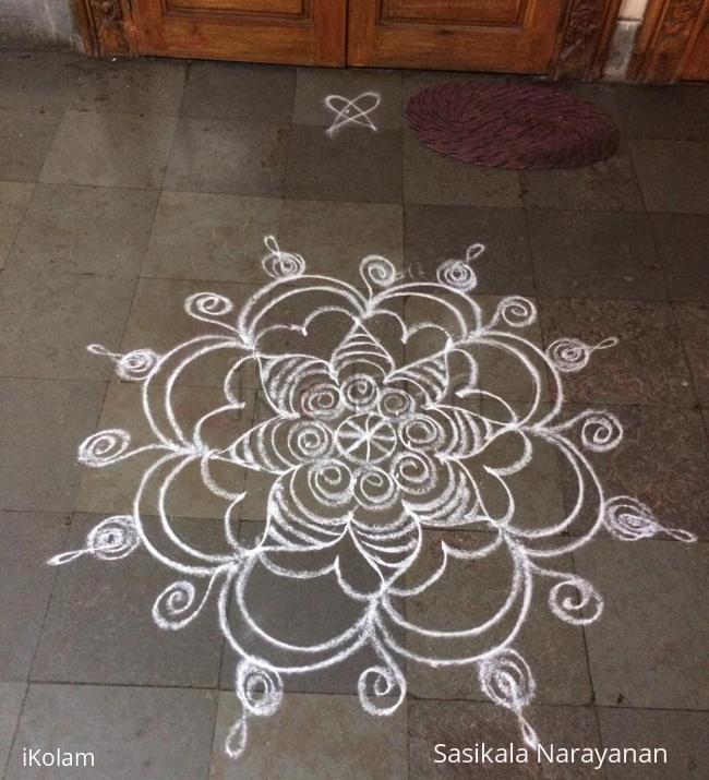 Rangoli: White n white Rangoli: White n white