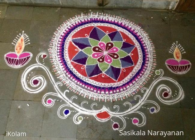 Rangoli: Deepavali rangoli 