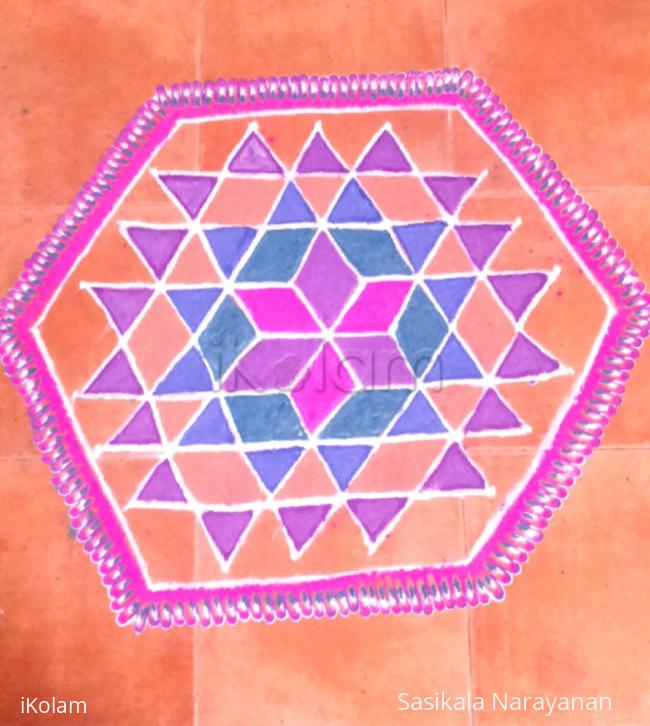 Rangoli: margazhi simple kolam Rangoli: margazhi simple kolam