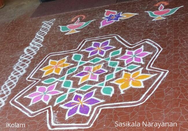 Rangoli: simple kolam