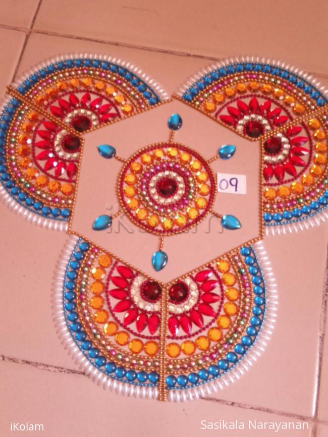 Rangoli: Kundan triangle 