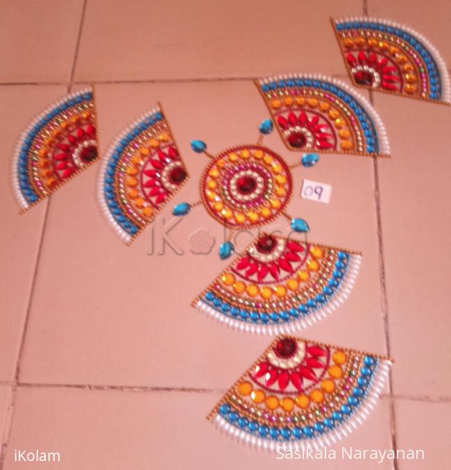 Rangoli: Rearrangeable kolam