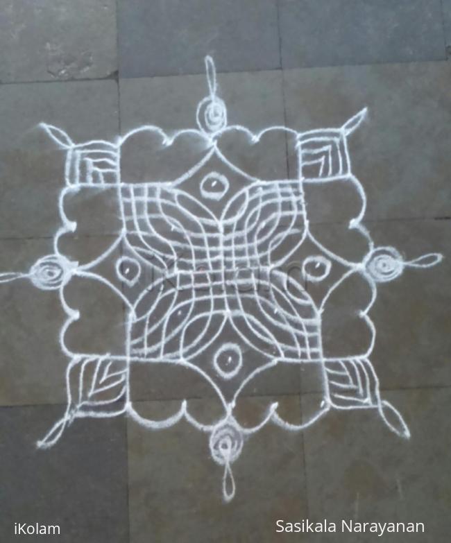 Rangoli: Simple kolam
