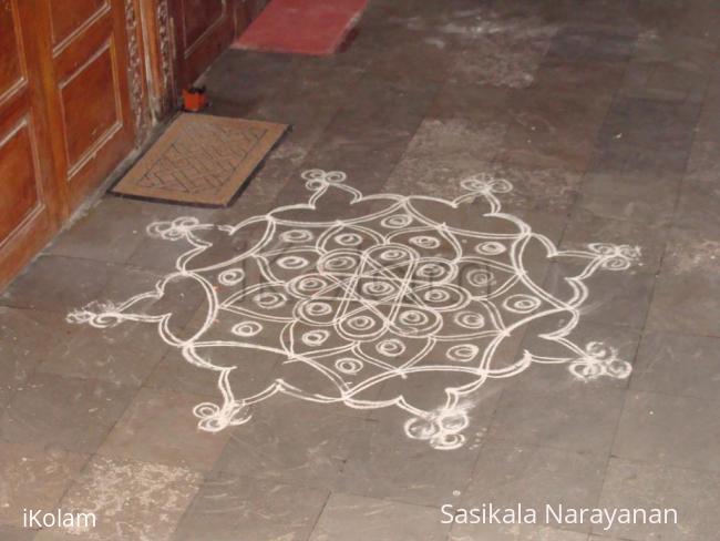 Rangoli: Simple kolam