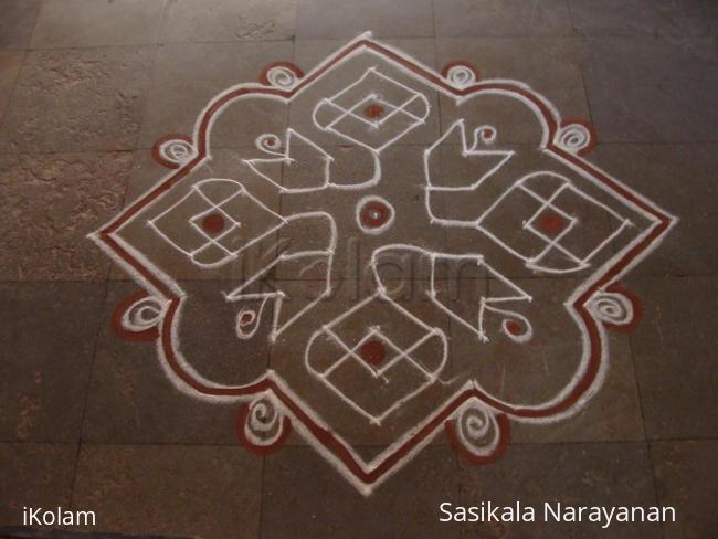 Rangoli: dot kolam