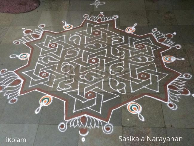 Rangoli: Vaikunta ekadesi kolam Rangoli: Vaikunta ekadesi kolam