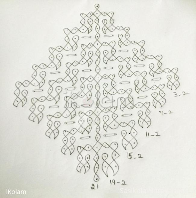 Rangoli: Kolam with dots